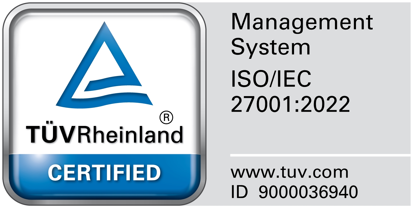 TÜV ISO 27001 Zertifizierung suresecure logo